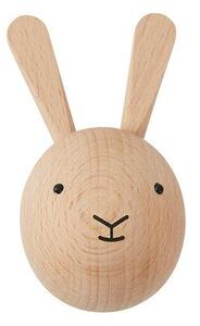 Стенна кука от масивен бук в естествен цвят Rabbit – OYOY Mini