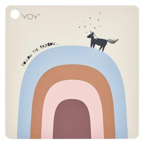 Силиконова детски постелки 38x38 cm Follow The Rainbow – OYOY Mini