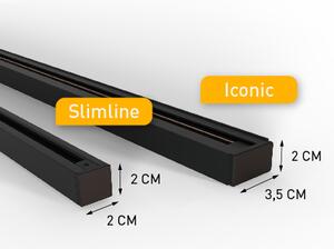 Модерна релсова система за осветление с 10 прожектора тъмен бронз 1-фазов - Slimline Uzzy