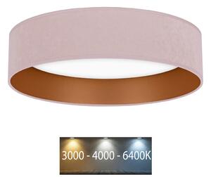 Brilagi - LED Плафон VELVET LED/24W/230V 3000/4000/6400K розов/златист