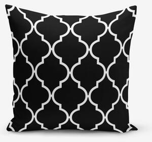 Черно-бяла калъфка за възглавница от памучна смес Black Background Ogea, 45 x 45 cm - Minimalist Cushion Covers