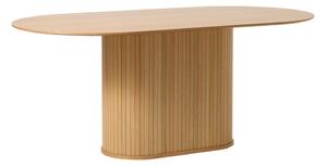 Маса за хранене с дъбов плот 95x180 cm Nola - Unique Furniture