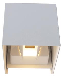 Външна стенна лампа бяла с LED 2-светлина IP54 - Edwin