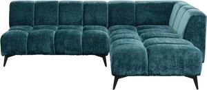 Ъглов диван Nia Glam Dark Green Right 250cm