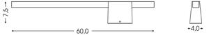 BRILAGI - LED външно стенно осветително тяло VELORA LED/9W/230V 60 cm IP44 кафяво