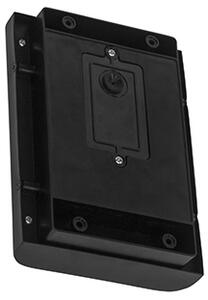 Модерен стенен аплик черен с LED IP44 - Gaev