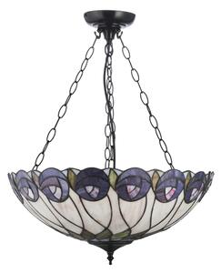 Endon 111872 - Полилей на верига Tiffany HUTCHINSON, 3xE27/60W/230V, диам. 50 cm