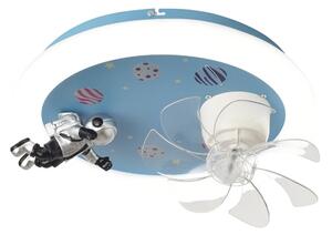 LED димируемо таванно осветително тяло за детска стая с вентилатор LED/48W/230V 3000/4000/6000K синьо