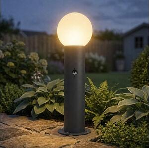 Kanlux 46084-Външна лампа със сензор STONO 1xE27/15W/230V 50 cm IP65 антрацит