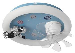 LED димируемо таванно осветително тяло за детска стая с вентилатор LED/48W/230V 3000/4000/6000K синьо