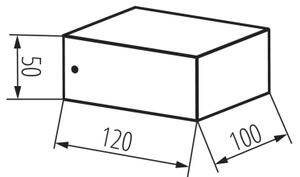Kanlux 46390 - Външно стенно осветително тяло LEGINO 1xGX53/11W/230V 80 cm IP65 антрацит