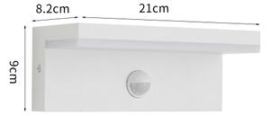 Brilagi -LED Външна стенна лампа с сензор TESSI LED/10W/230V бяла IP54