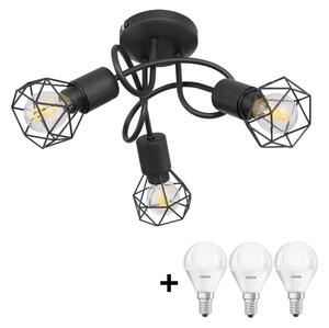 Globo - LED Полилей за повърхностен монтаж XARA 3xE14/5W/230V черен