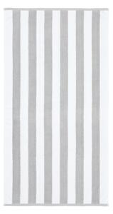 Бялo-сива памучна кърпа от тери 50x85 cm Reversible Stripe – Bianca