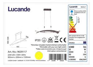 Lucande - LED Димируем пендел MARIJA LED/22W/230V