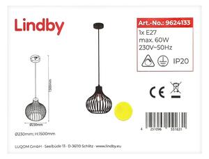 Lindby - Пендел FRANCES 1xE27/60W/230V