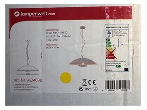 Lampenwelt - LED RGBW Димируем пендел ARTHUR 1xE27/10W/230V Wi-Fi