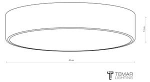 Brilagi - Таванно осветително тяло CLARE 4xE27/40W/230V Ø 50 см кафяво