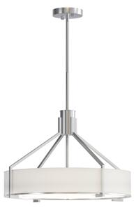 Open Design OR85624 - Полилей с прът DORETTO 4xE27/15W/230V Ø 50 cm, матов хром/бял