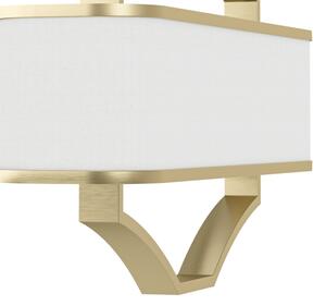 Open Design OR84856 - Полилей на штанга GERDO OVALE 6xE14/12W/230V месинг/бял