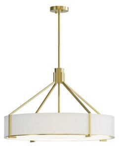 Open Design OR85662 - Полилей на тръба DORETTO 6xE27/15W/230V Ø 70 cm златист/бял
