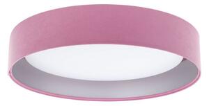 LED Димируем плафон SMART GALAXY LED/24W/230V розов/сребрист + д.у