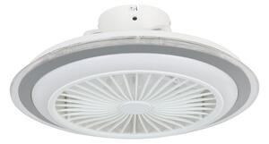 Eglo 35141-LED Димируем таванен вентилатор ALBUFEIRA 25,5W/230V бял/сив + д.у