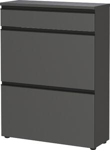 Антрацитна стойка за обувки 80x107x29 cm Baldone – Germania
