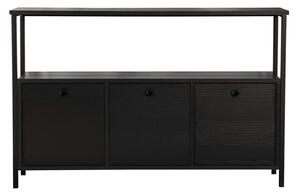 Черна матова конзолна маса 29,5x120 cm Solace – Kalune Design