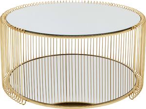 Холна маса Wire Double Brass Ø80cm