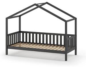 Детско легло от антрацитна борова дървесина 90x200 cm DALLAS - Vipack
