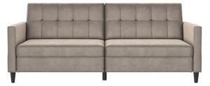 Бежов кадифен диван 203 cm Hartford – Støraa