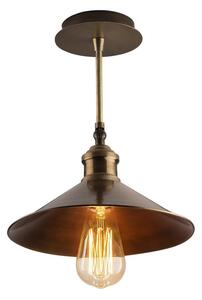 Осветително тяло за таван в бронзов цвят с метален абажур ø 24 cm Berceste – Opviq lights