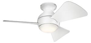 Kichler KLF-SOLA-34-WHT-LED Димируем таванен вентилатор SOLA 10W/230V IP23 + д.у