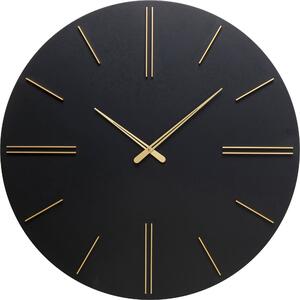 Стенен часовник Luca Black Ø70cm