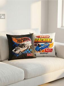 Sinsay - Комплект калъфки за възглавници с мотив Hot Wheels 2 броя - многоцветен