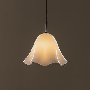 Globen Lighting висяща лампа „Bello“, бяла, Ø 30 см, стъкло, Затъмняване, Бял, Дневна/трапезария, Стъкло, Скандинавски