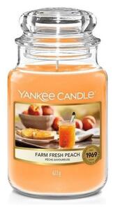 Yankee Candle - Ароматна свещ FARM FRESH PEACH голяма 623 гр 110-150 часа