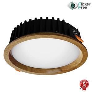 APLED - LED Лампа RONDO WOODLINE LED/12W/230V 3000K Ø 20 см дъб масивнo дървo