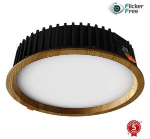 APLED - LED Лампа RONDO WOODLINE LED/18W/230V 4000K Ø 26 см дъб масивнo дървo