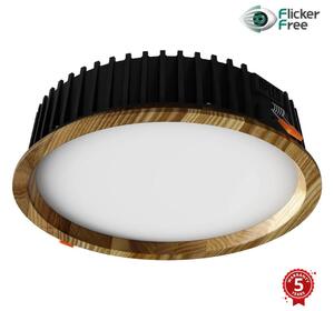 APLED - LED Лампа RONDO WOODLINE LED/18W/230V 3000K Ø 26 см пепел масивнo дървo