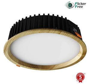 APLED-LED Лампа RONDO WOODLINE LED/18W/230V 4000K Ø 26 см бор масивнo дървo