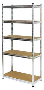 Поцинкован метален стелаж Popular - 5 рафта, 150 х 80 х 30 cm, до 175 kg