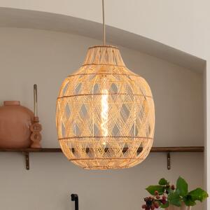Good & Mojo GOOD MOJO Висяща лампа Mendoza, натурална, 40 cm, бамбук, E27, Затъмняване, Дърво, Дневна/трапезария, Бамбук, Дизайн