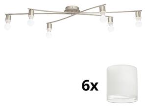 Eglo - LED Плафониера MY CHOICE 6xE14/4W/230V хром/бял