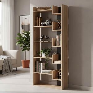 Библиотека Ная Натурален-Антрацит 72x30x30x5 см