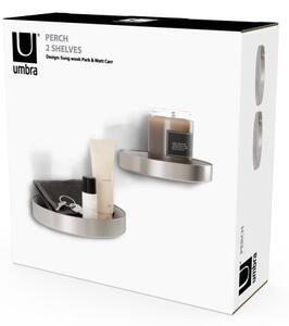 UMBRA Рафтове за стенен монтаж “PERCH“ - 2 бр. - цвят никел