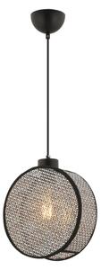Висяща лампа DRUM на кабел 1xE27/60W/230V, сив/черен