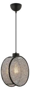 Висяща лампа DRUM на кабел 1xE27/60W/230V, сив/черен