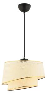 Полилей на кабел BARETTE 1xE27/60W/230V кремав/златист
